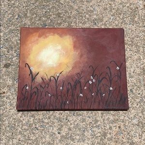 Beautiful painting of sunset